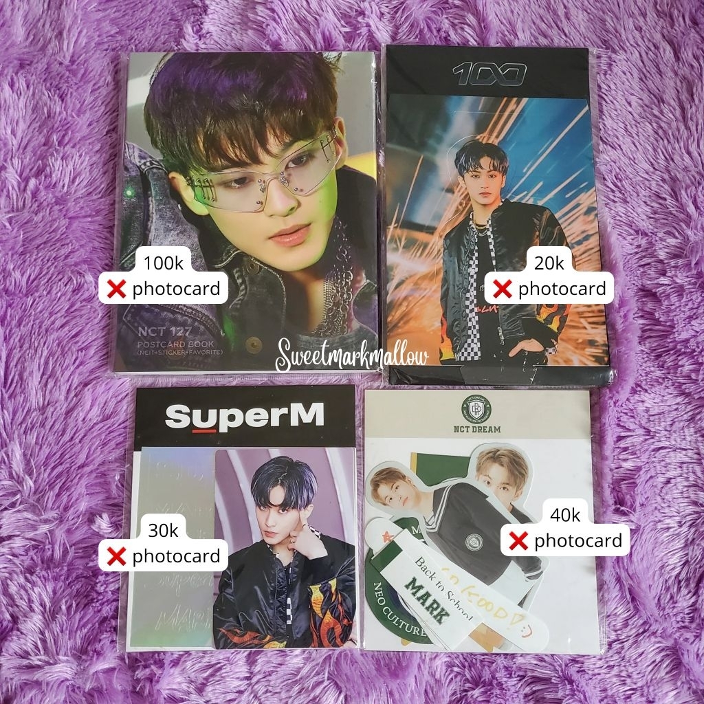 READY MARK LEE POSTCARD BOOK STICKER STANDEE SUPERM  STICKER BACK TO SCHOOL