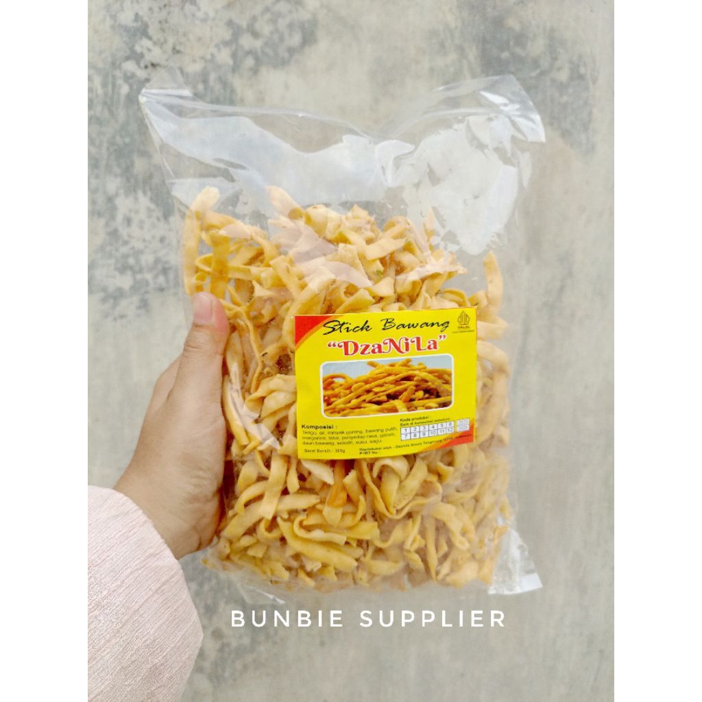 

Stick Bawang Dzanila 365gr (PACK) | Stik Bawang Snack Enak Murah
