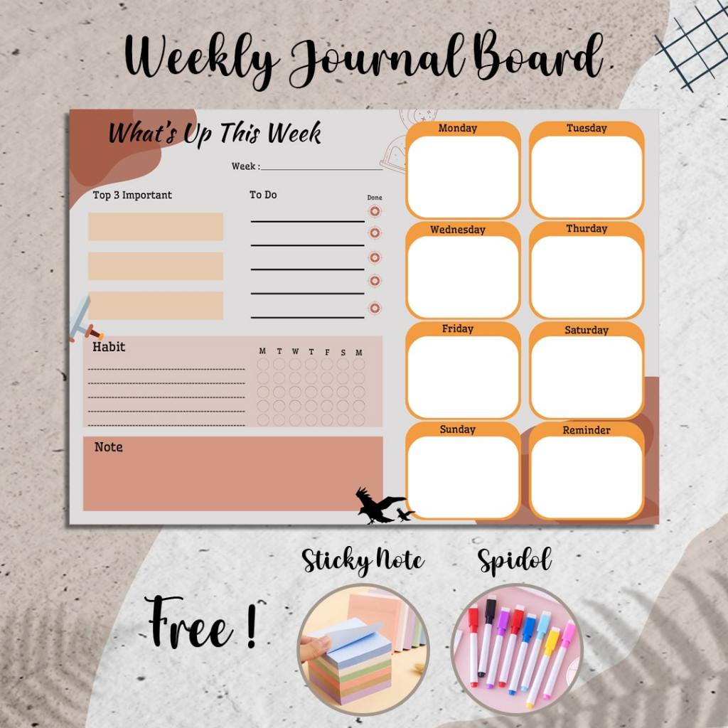 

Papan Planner Mingguan | Weekly Jornal Board