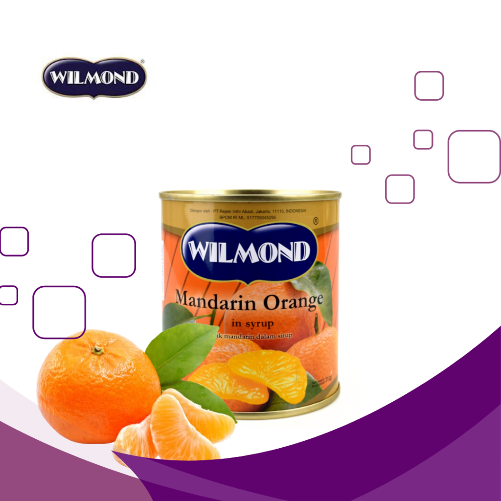

Wilmond Mandarin Orange in Syrup/Buah Jeruk Mandarin Kaleng 312 gram