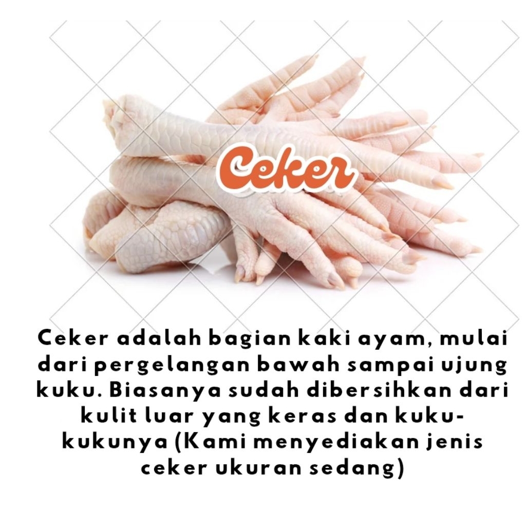 

Ceker Ayam 1Kg ukuran sedang