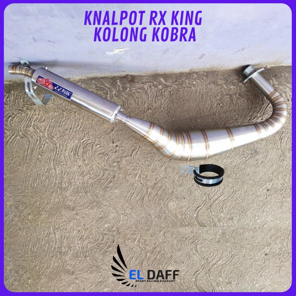 Knalpot RX King kolong Kobra YY PANG Stainless Silincer Copotan Suara Garing Kemerincing