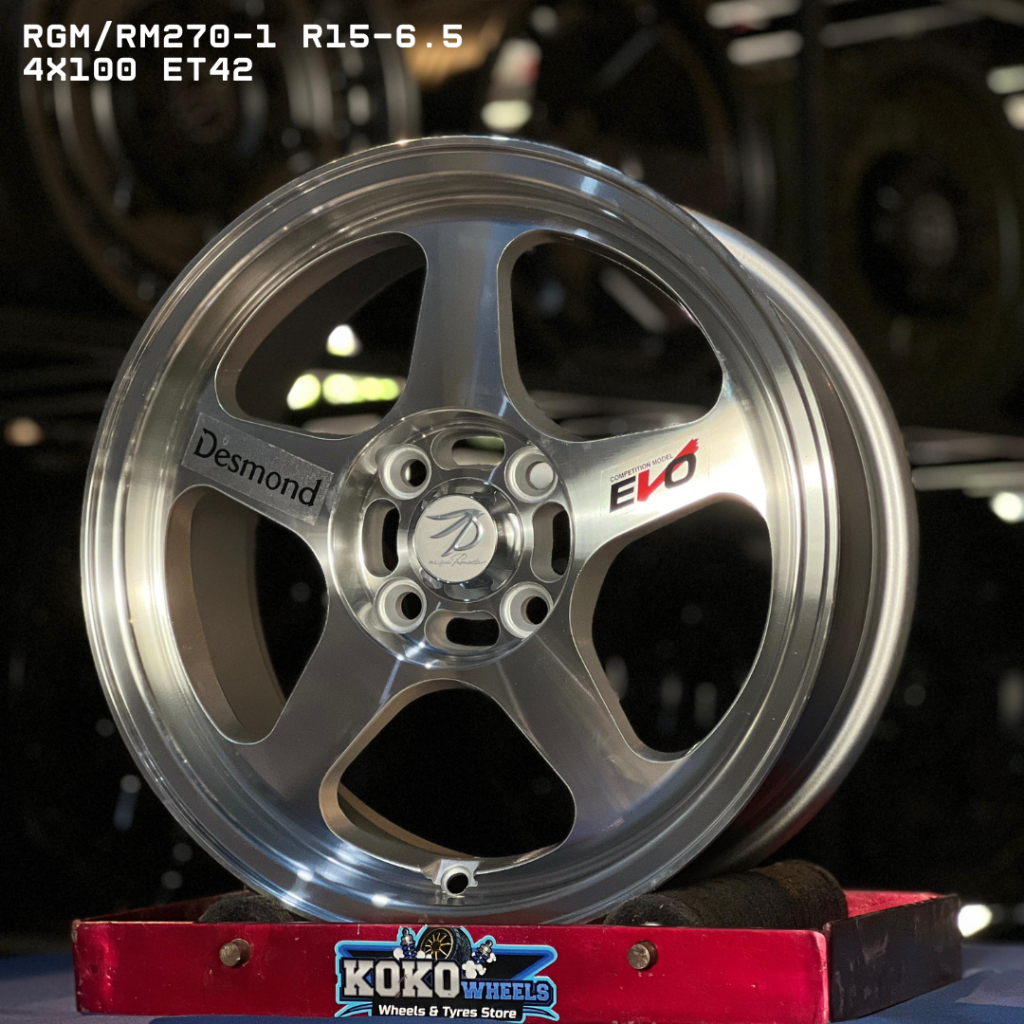 Velg pelak mobil JF LUXURY R15 RGM/RM270 untuk mobil Brio, Calya, Jazz dll
