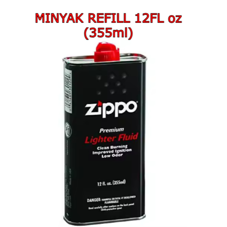 Minyak Isi Ulang Fuel Original 355ML Aunthentic Zippo Lighter Fluid Jumbo [KHUSUS PULAU JAWA]
