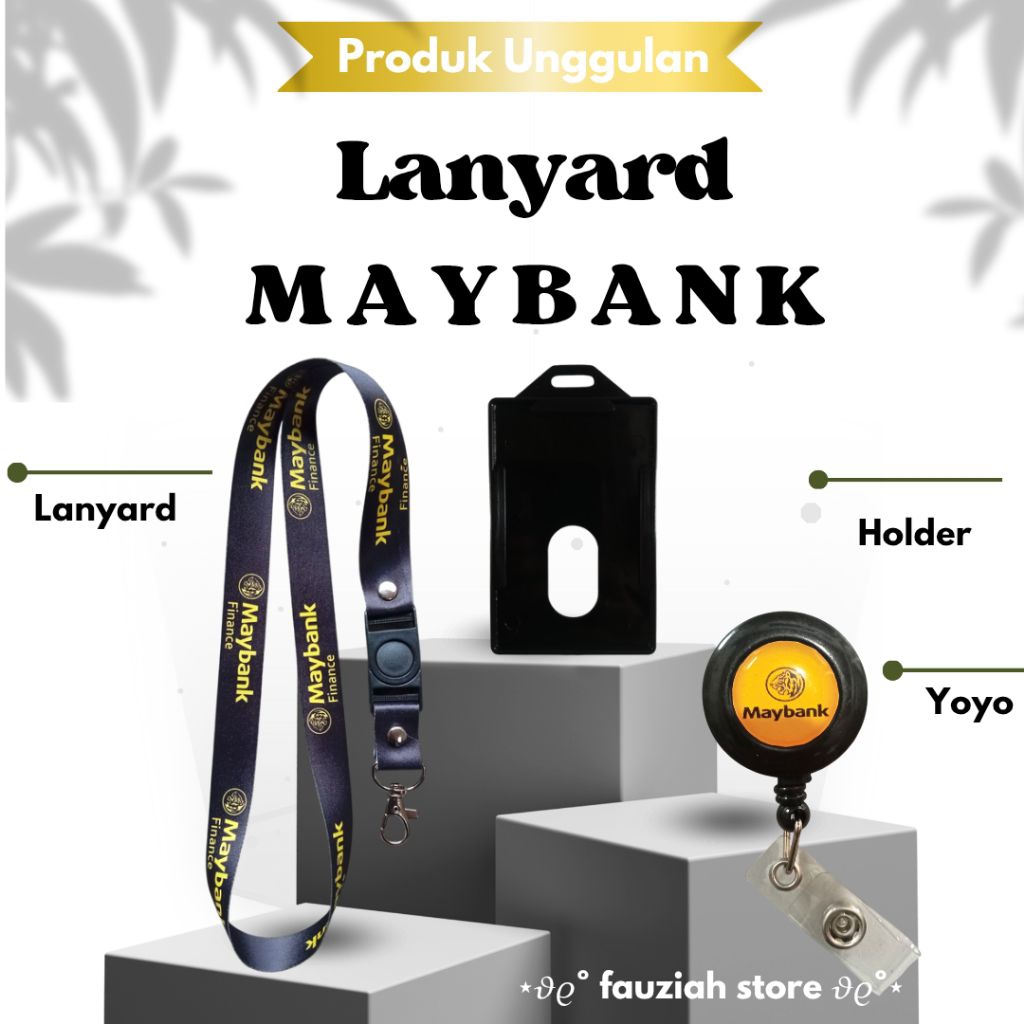

READY! TALI ID CARD MAYBANK FINANCE / LANYARD MAYBANK FINANCE Hitam TERMURAH!!!