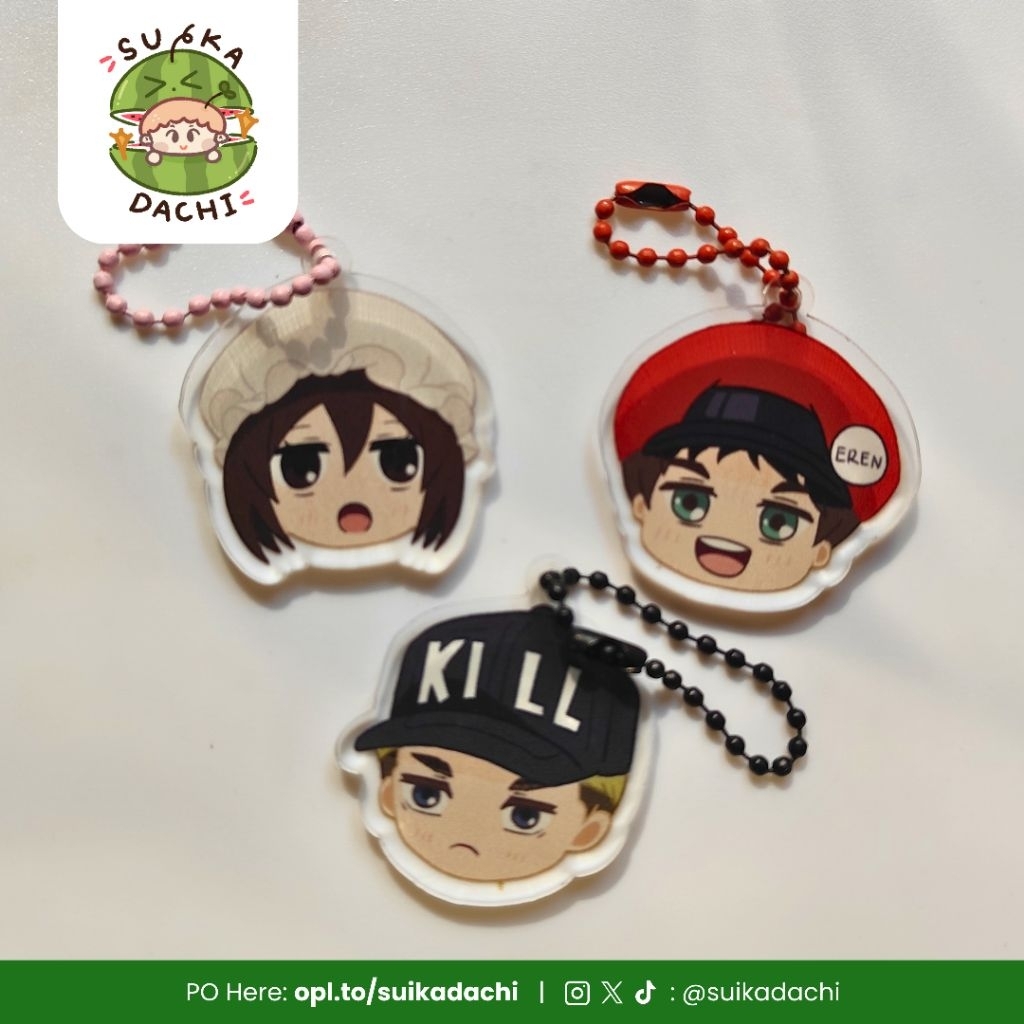 [LAST STOCK] Keychain / Gantungan Kunci AOT x Hataraku Saibou