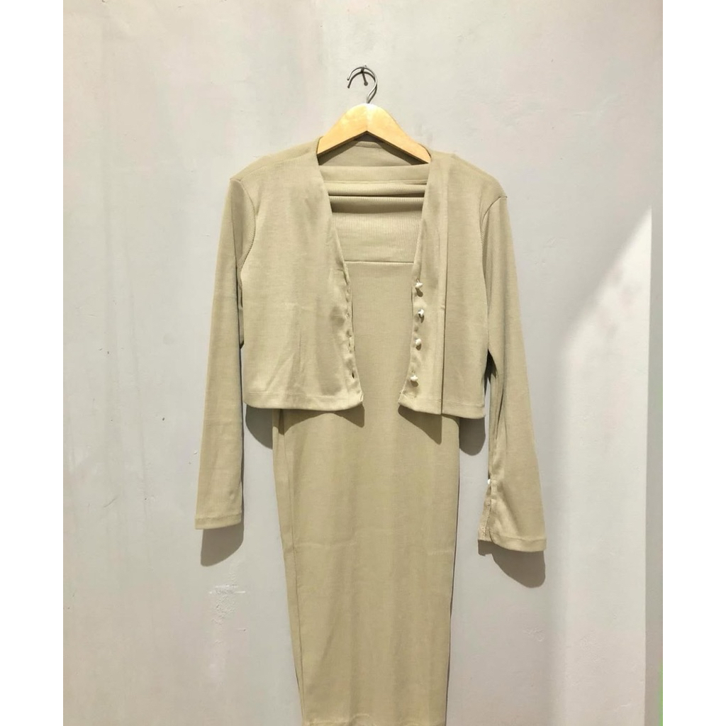 Kemben Dres Kardigan Wanita Kekinian