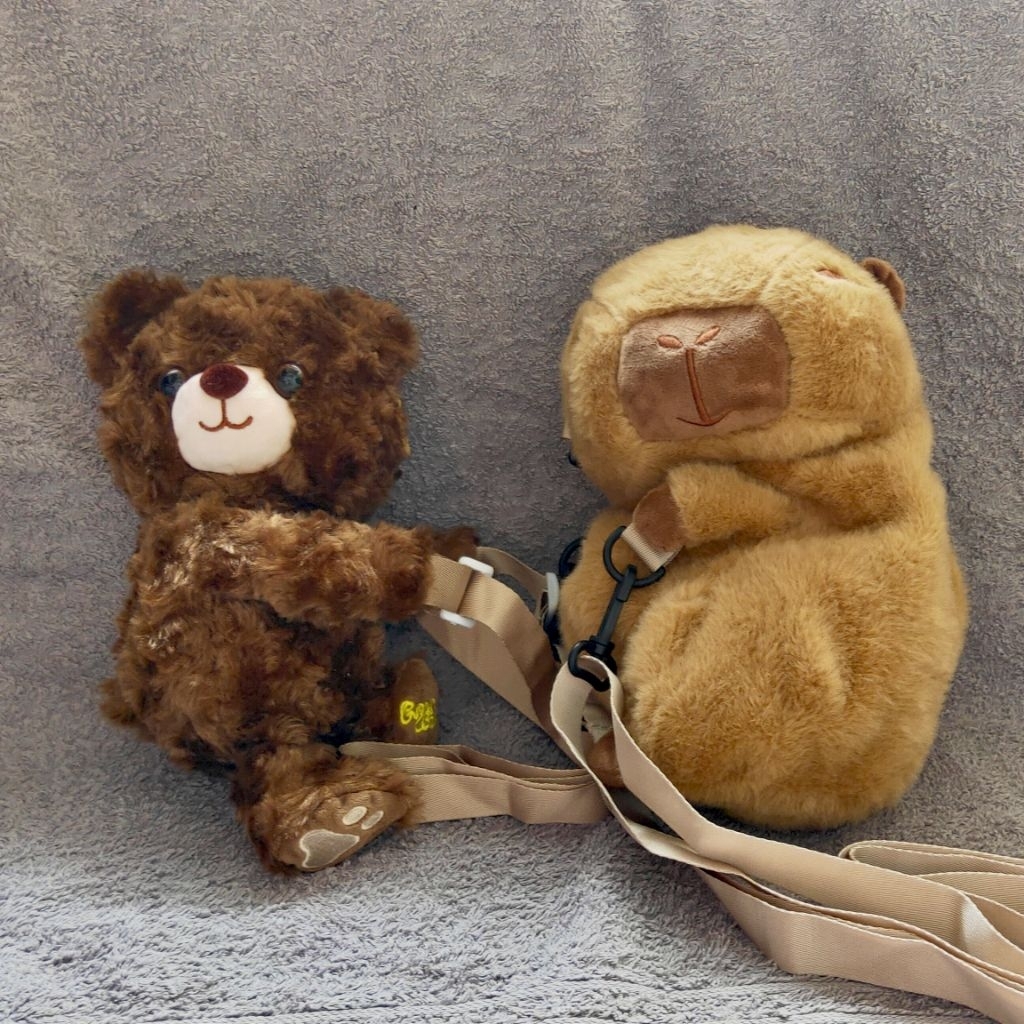 Tas Boneka Capybara Lucu Mini / Tas Boneka Beruang Lucu Mini