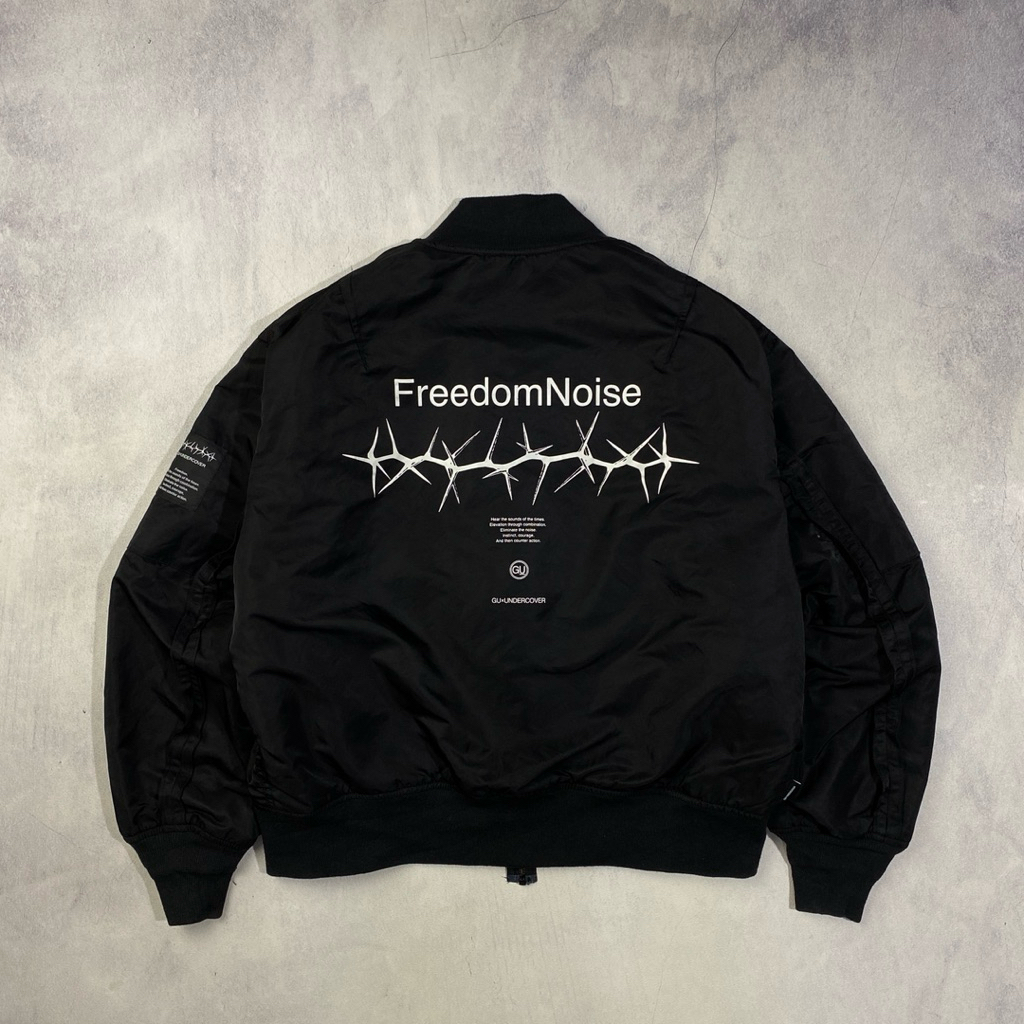 GU Uniqlo x Undercover Jun Takahashi Freedom Noise MA-1 Bomber Jacket Casual Harrington Work Jacket