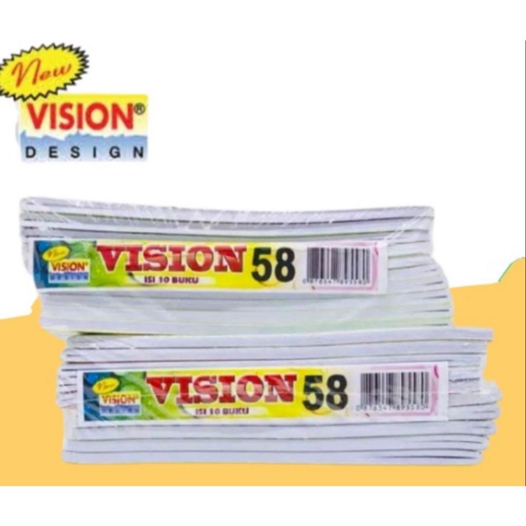 

1 pak (10 BUKU) BUKU TULIS VISION ISI 58 LEMBAR