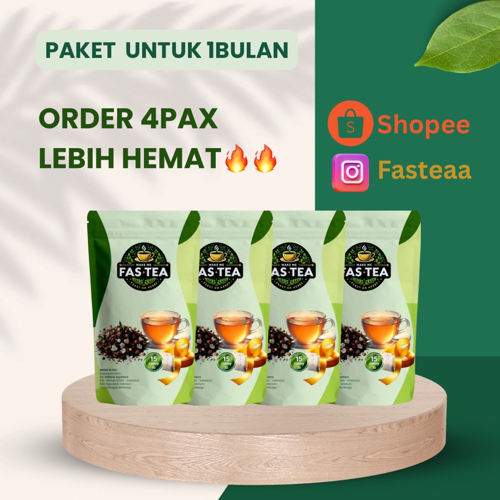 

PAKET UNTUK 1BULAN TEH DIET & DETOX HERBAL SUDAH BPOM✔️