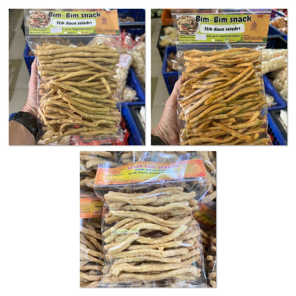 

Sistik seledri enak, gurih, renyah 3 varian rasa