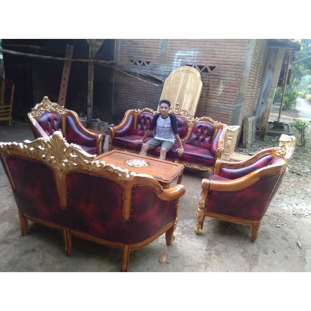 Kursi Tamu Ganesha Jati Murah Jepara