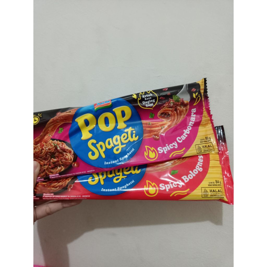 

NEW INDOMIE POP SPAGETI SPICY BOLOGNES /SPICY CARBONARA 80GR