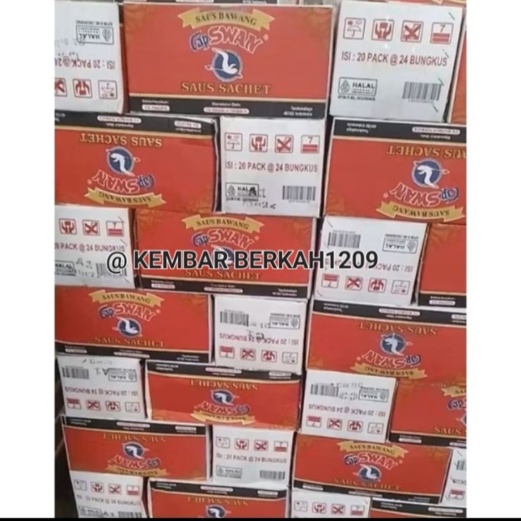 (1dus) Saus Sambal Swan Sachet / Stiick 20 pak x 24 pcs Fried Chicken