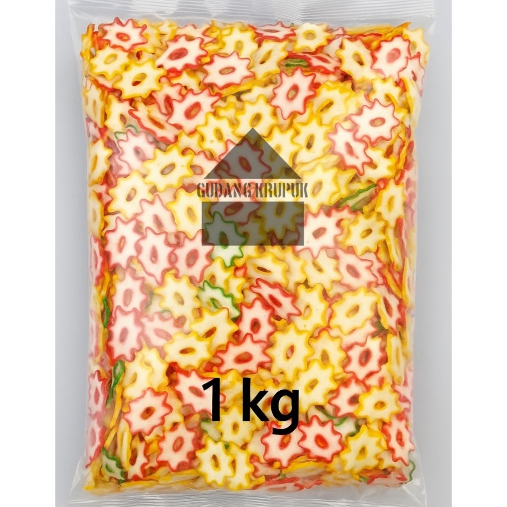 

Kerupuk bunga tanjung / Bunga pelangi 1 kg cocok untuk seblak dan lainnya