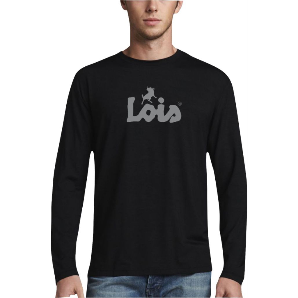 Kaos LOIS Lengan Panjang Pria &wanita/Kaos Lengan Panjang LOIS Bahan Katun 30s Premium