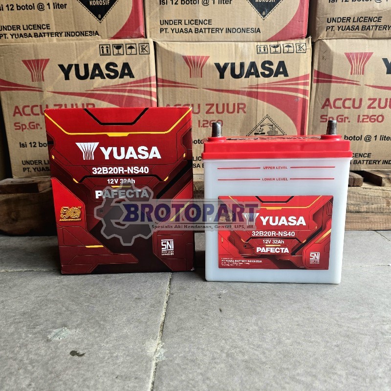 Aki Mobil Toyota Avanza, Rush, Terios YUASA NS40 Pafecta Aki Basah 32Ah ORIGINAL YUASA
