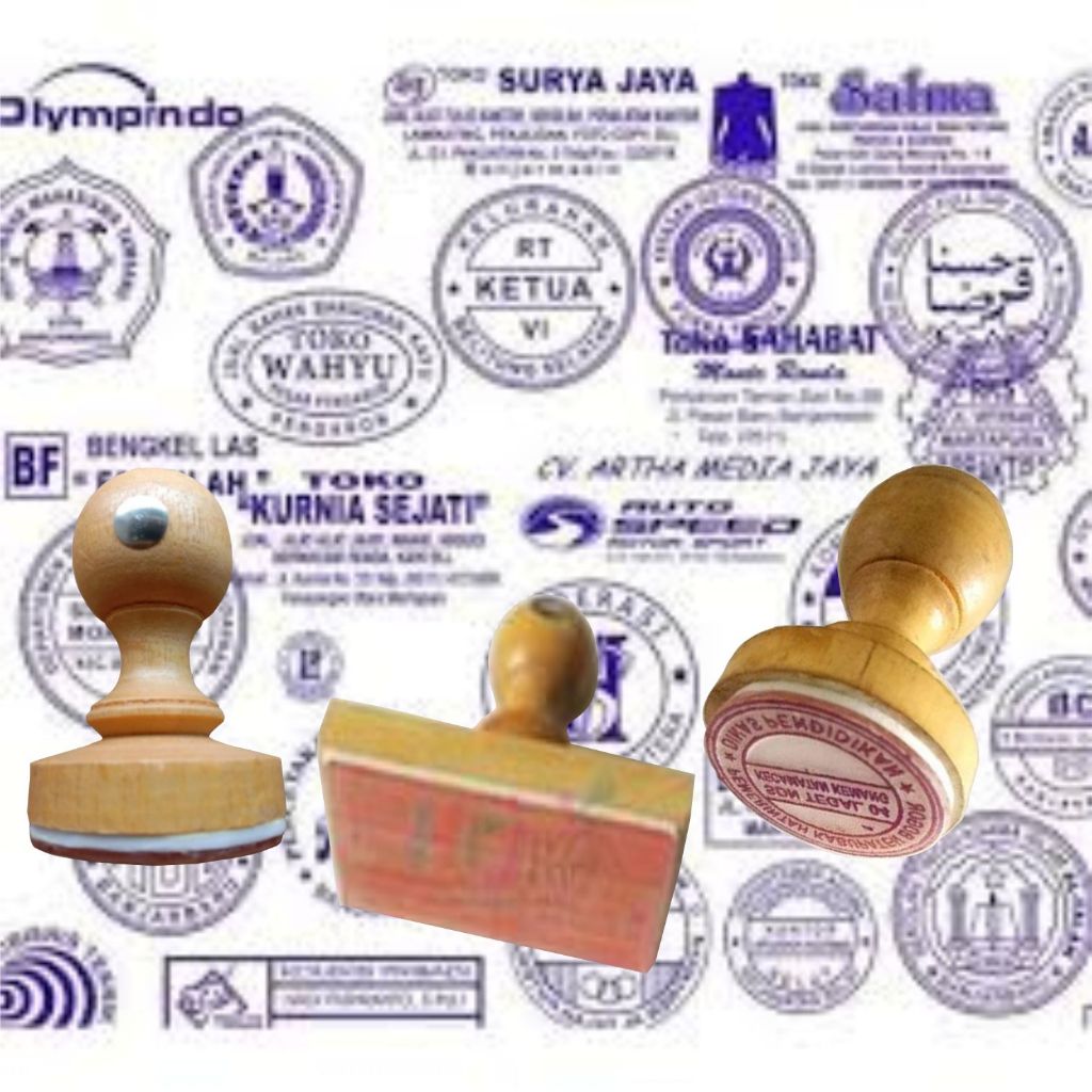 

Cetak Stempel Runafleks Biasa Gagang Kayu Design Custom