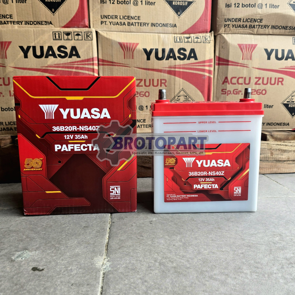 Aki Mobil Suzuki Carry, Futura, Katana YUASA NS40Z AKI BASAH 35Ah ORIGINAL YUASA BATTERY