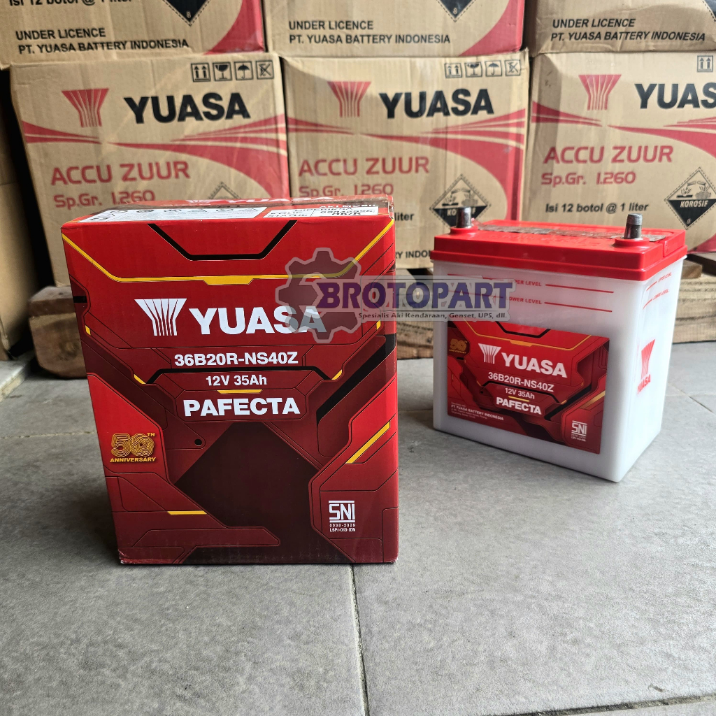 Aki Mobil Suzuki Escudo, Esteem, Vitara Aki YUASA NS40Z AKI BASAH 35Ah ORIGINAL YUASA