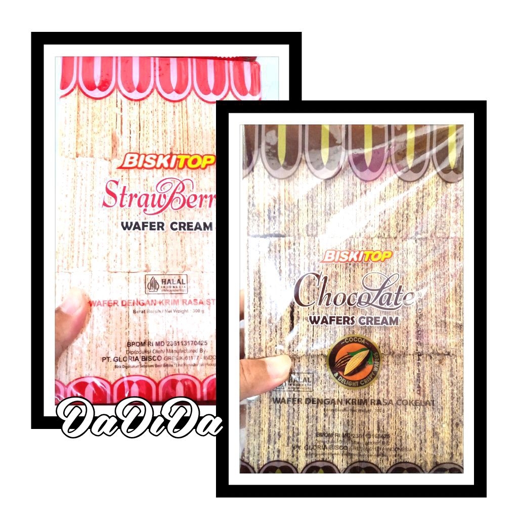 

Biskitop Strawberry / Chocolate wafer cream 300 gram