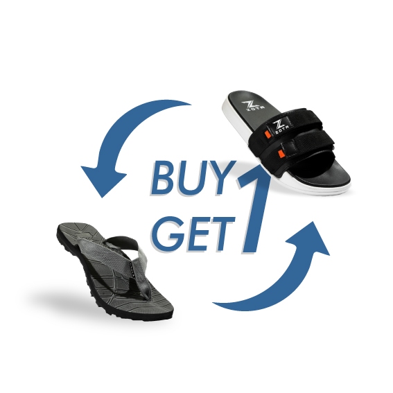 PROMO Beli 1 Gratis 1 Sandal Slide Sandal Jepit Slop Pria Terbaru Murah Slip On Casual Anti Slip