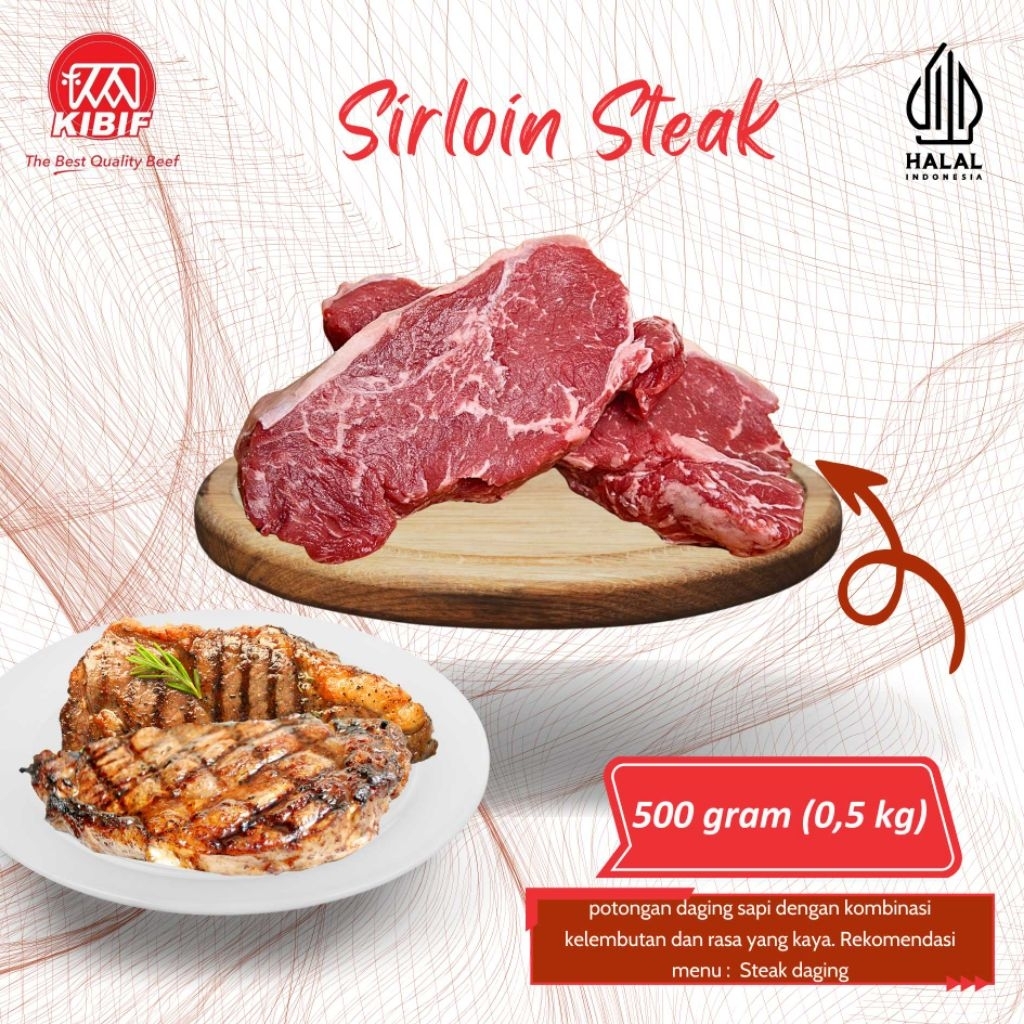 

Sirloin Steak Frozen 500 gr