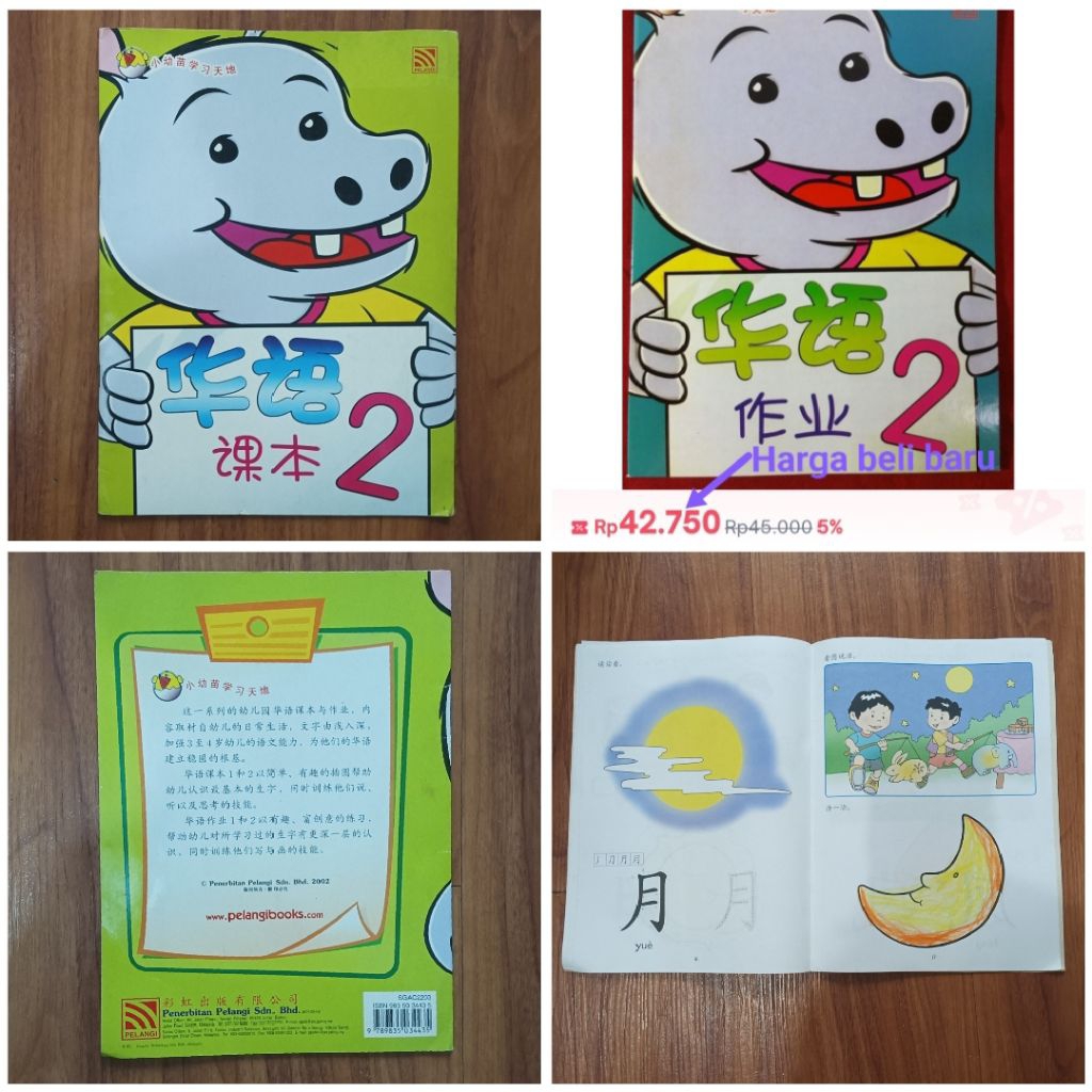 Buku Hua Yi Belajar Bahasa Mandarin Anak