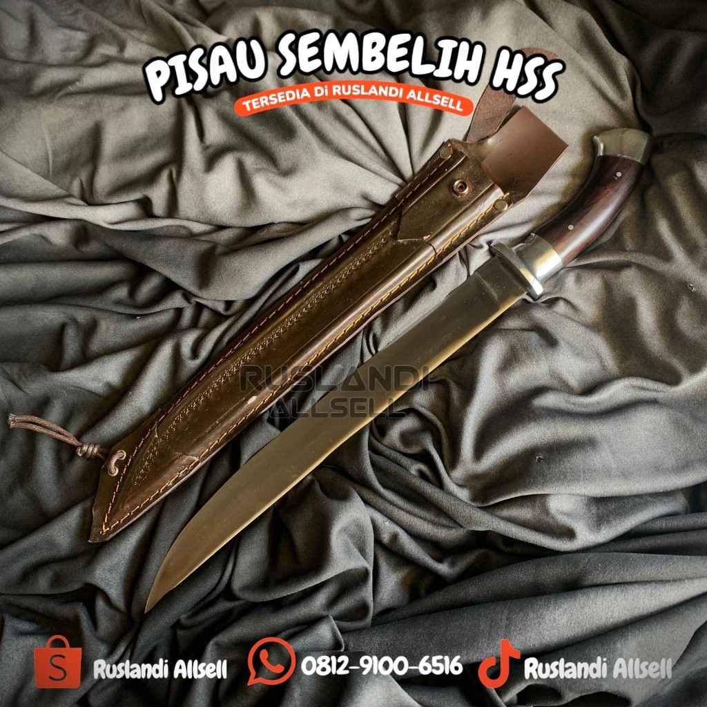 Golok Sembelih Baja Hss Germany Original Panjang 30cm
