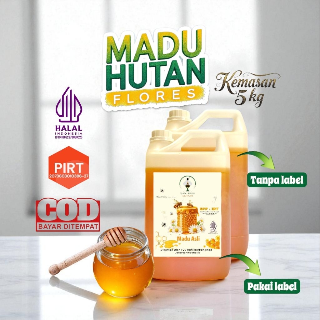 

madu hutan flores 5kg asli madu hutan dari ntt flores produk original sudah diuji laboratorium