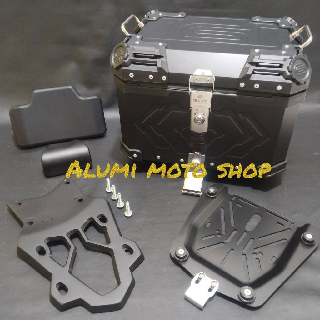 paket box sec komplit sandaran + breket bintang pcx 150 dan pcx 160