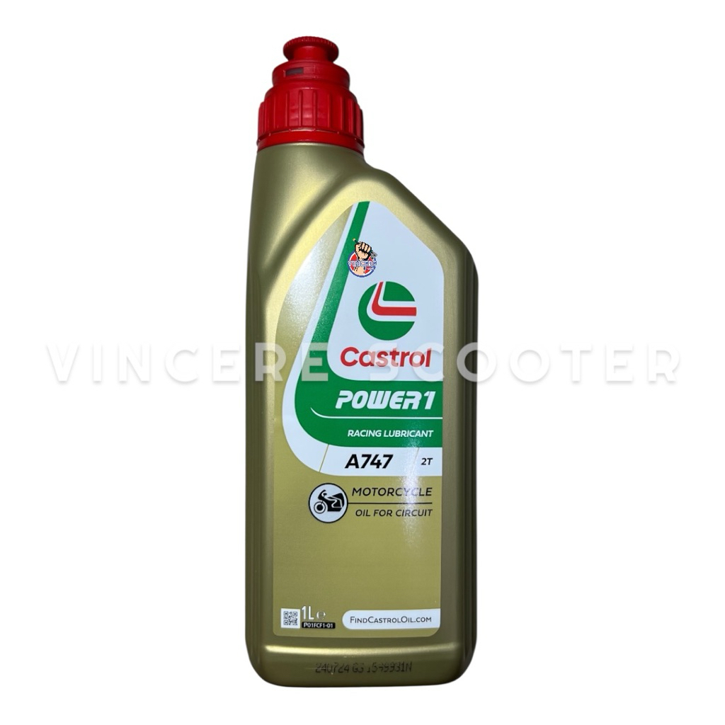 Oli Pisah Samping Campur Castrol A747 2T 1L Vespa Lambretta Ninja RX King