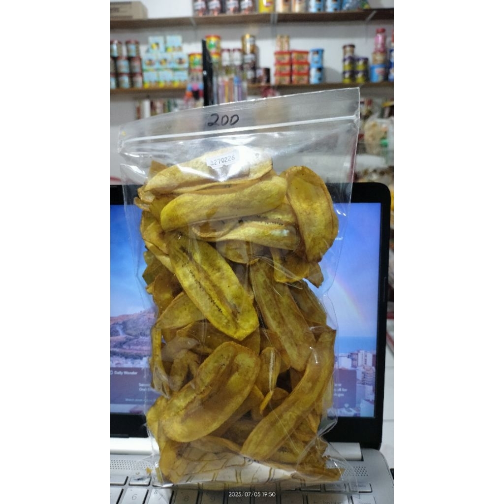 

TERMURAH! KERIPIK PISANG KEPOK ASIN GURIH 200gr