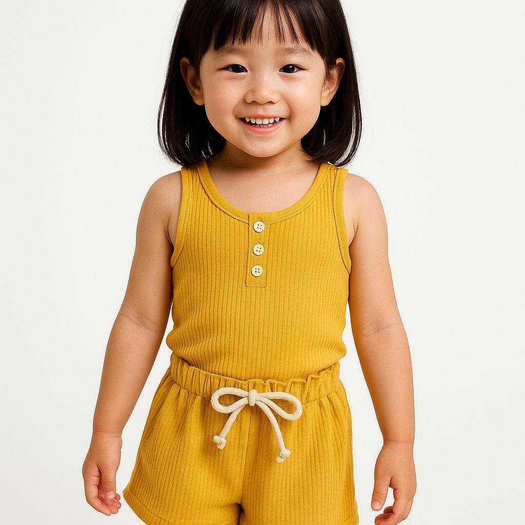 Set Anak Singlet / setelan baju anak perempuan / Setelan Singlet Balita Polos 1-5 THN /Set Anak Sing