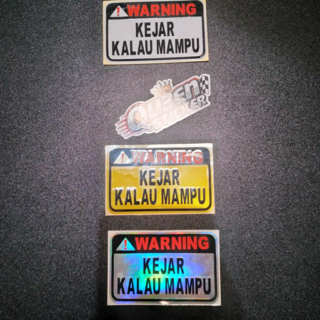 

Sticker Stiker KEJAR KALAU MAMPU Cutting