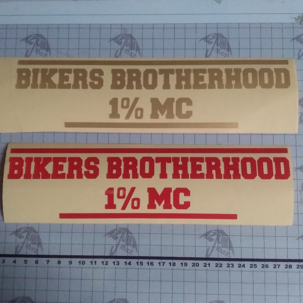 Sticker Cutting BIKERS BROTHERHOOD 1% MC
