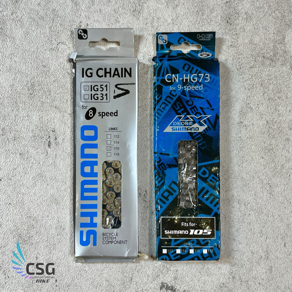 Rantai Sepeda MTB Gunung [ Balap 116L ]  8 Speed / 9 Speed SHIMANO