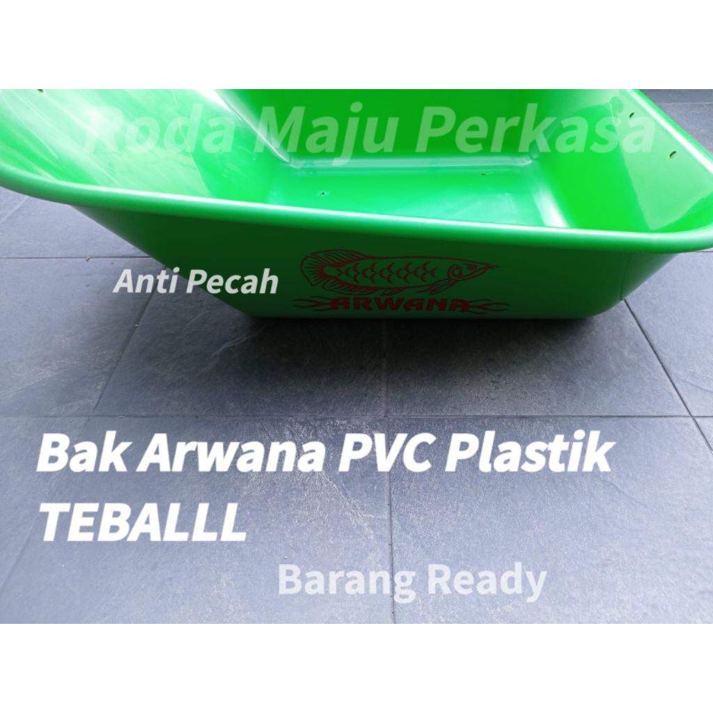 BAK Gerobak Pasir Sorong Pvc Hijau TEBALL