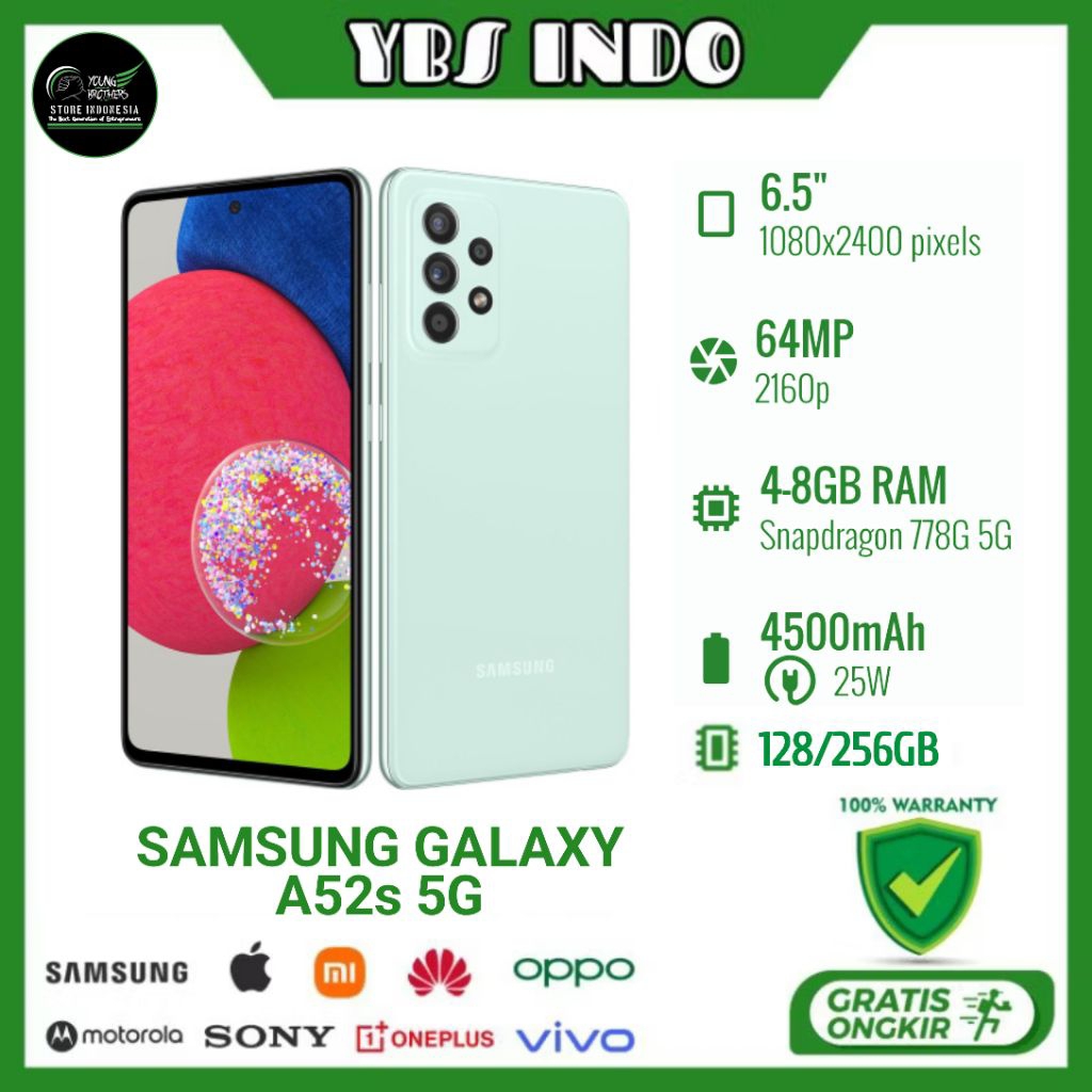 Samsung Galaxy A52s Ram 8/256GB - Smartphone Second Bergaransi