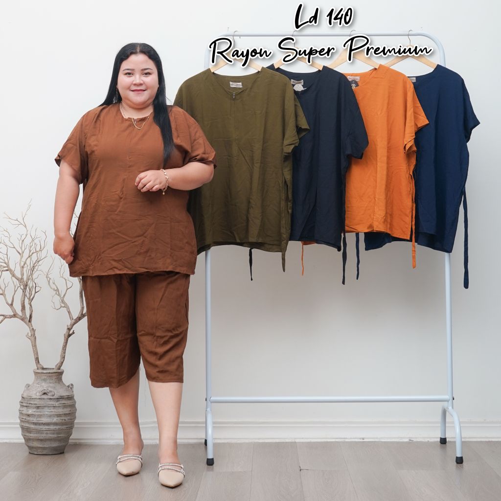 SETELAN POLOS JUMBO LD 140 (40-120KG) - ONESET POLOS - ONESET JUMBO - ONESET BUMIL - PIYAMA POLOS - 