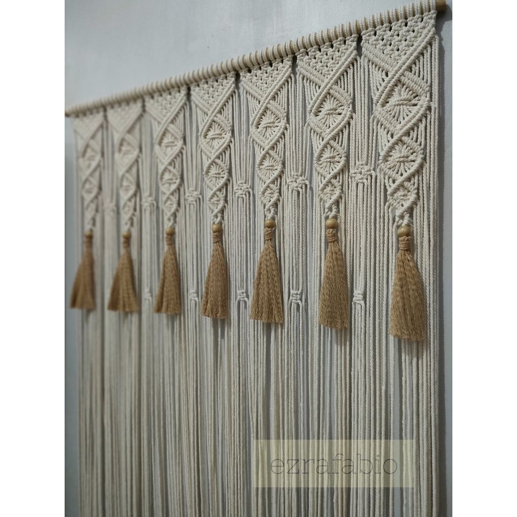 Macrame Wall Hanging Dekorasi Dinding Tirai Pintu