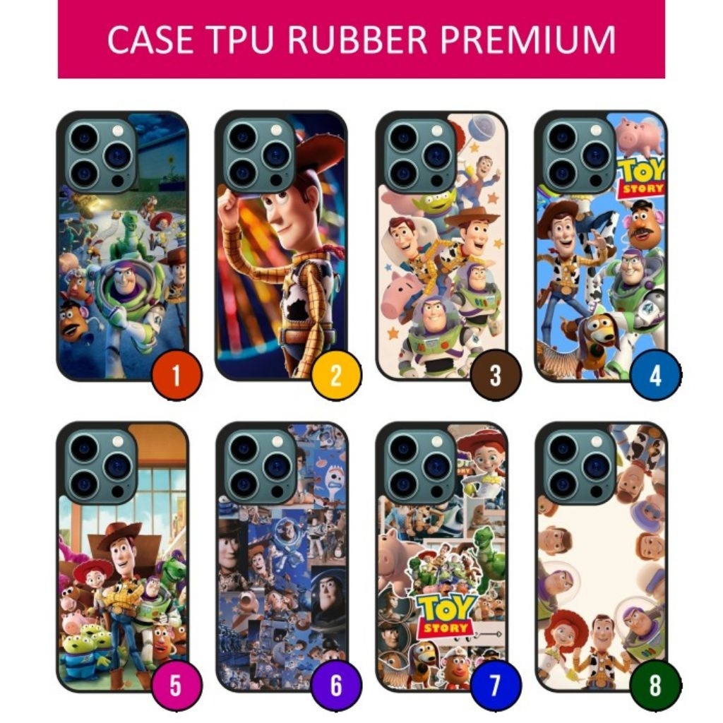 Case Toy Story Woody Casing TPU Rubber Custom iPhone 16 16e 15 14 13 12 11 X XR XS Mini Plus Pro Max