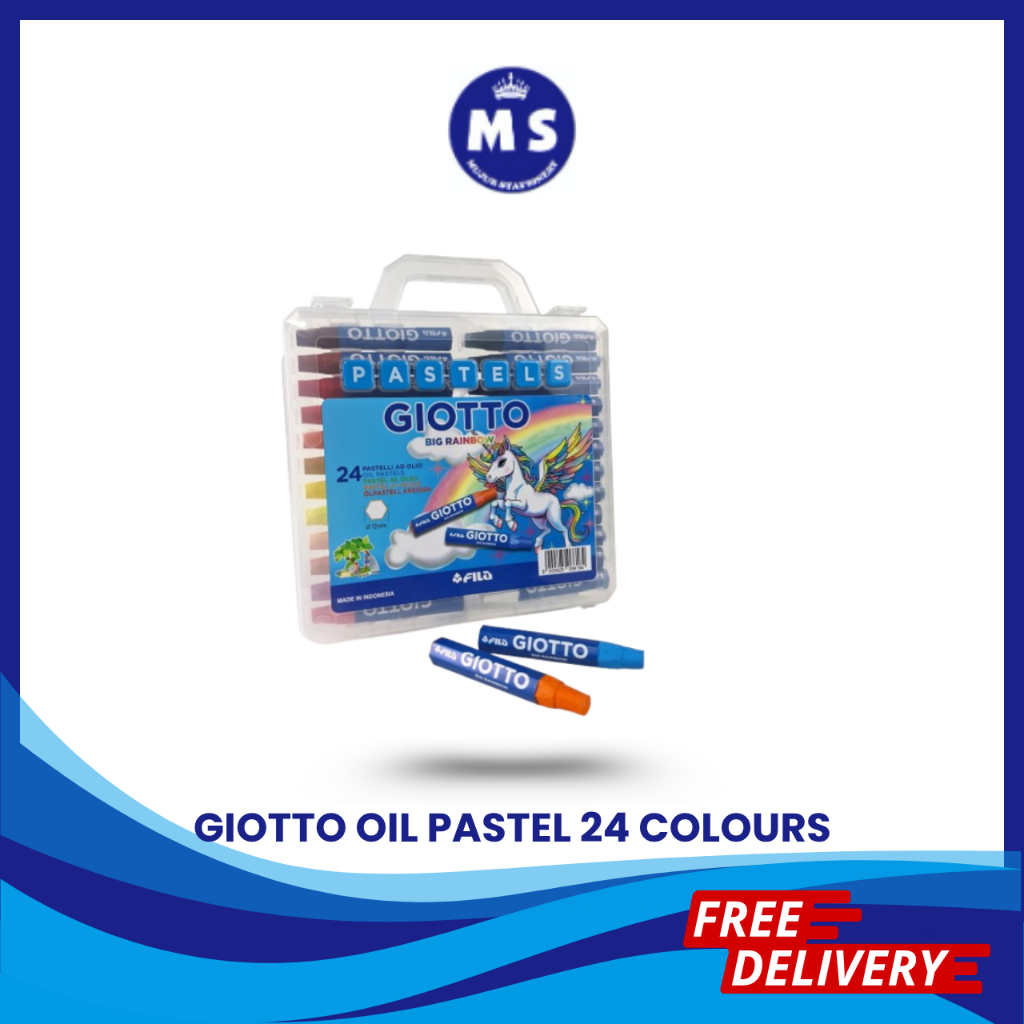 

GIOTTO OIL PASTEL/CRAYON PP CASE 24 COLOURS