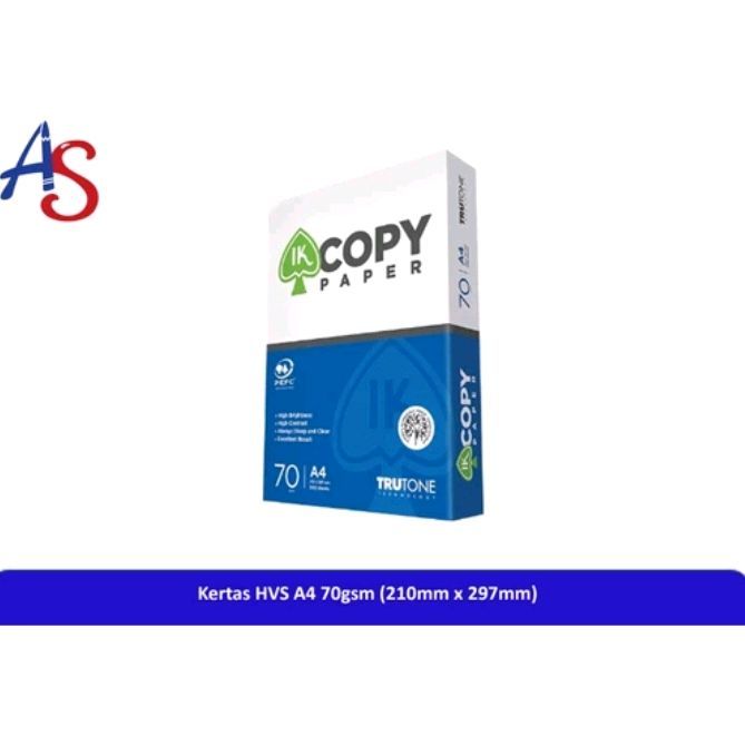 

Kertas HVS A4 IK Copy Paper 70gsm 210 x 297 mm