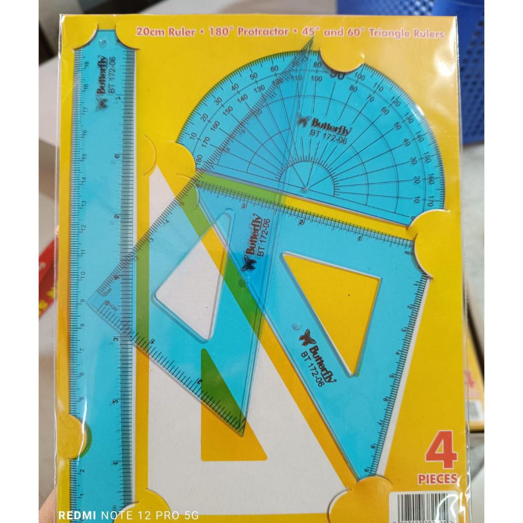 

Penggaris Set 4 Pcs Butterfly