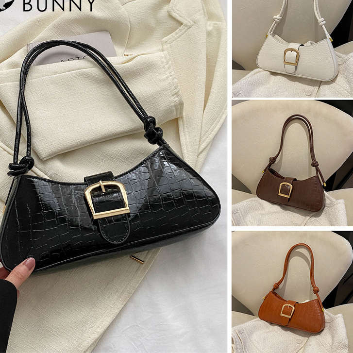 READY COD（Beli 2 dapat 1 tas gratis Tas Jinjing Wanita Tekstur Tas Persegi Kecil Tote  Tas Tangan Ko