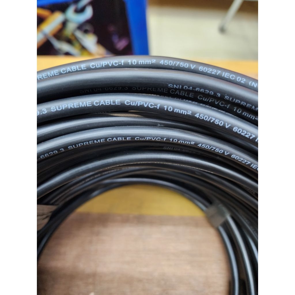 Kabel Serabut Tunggal NYAF 1x10mm Hitam