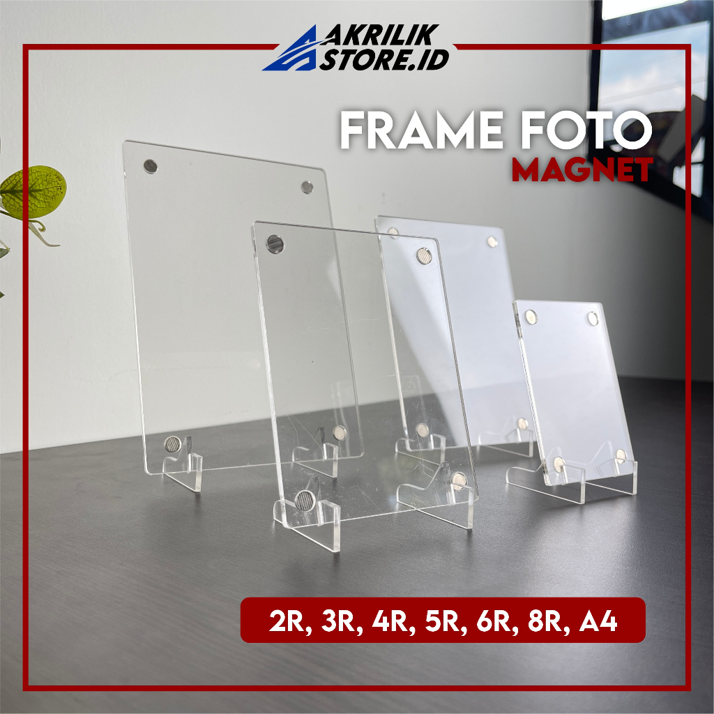 FRAME FOTO AKRILIK MAGNET SEMUA UKURAN, FRAME PHOTO AKRILIK MAGNET 2R 3R 4R 5R 6R 8R A4