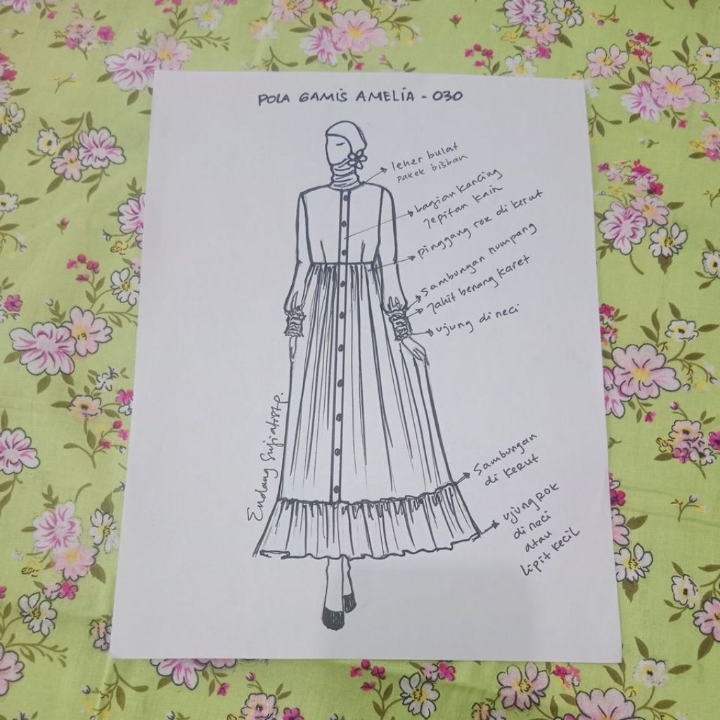 POLA GAMIS MODEL//030